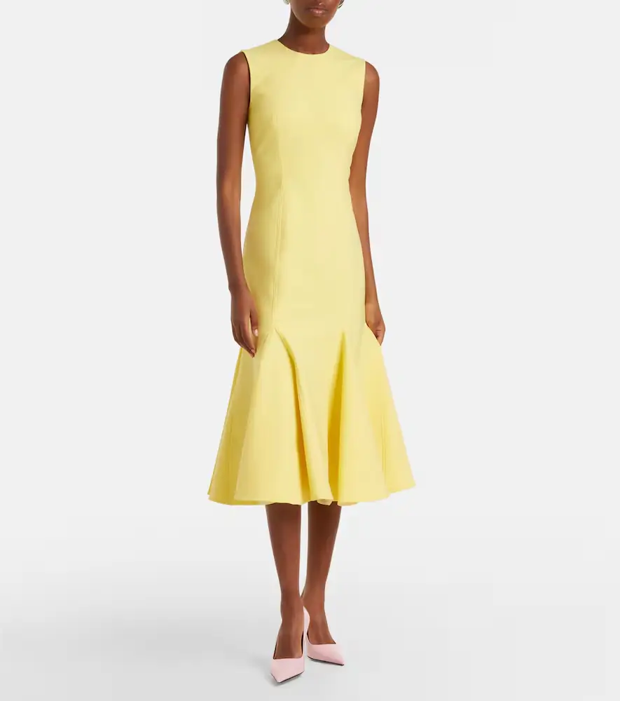 Emilia Wickstead Seema crêpe cocktail dress | Thumbnail 5