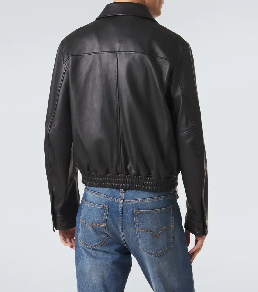 Versace Leather blouson jacket | Thumbnail 6 Versace Leather blouson jacket | Thumbnail 6