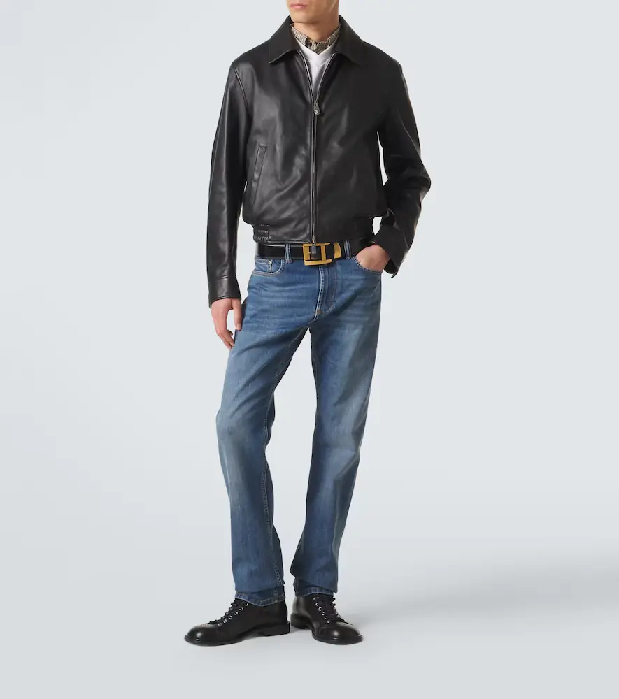 Versace Leather blouson jacket | Thumbnail 7 Versace Leather blouson jacket | Thumbnail 7