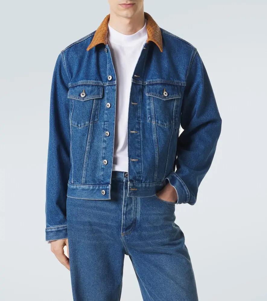 Bottega Veneta Intrecciato denim jacket | Thumbnail 2