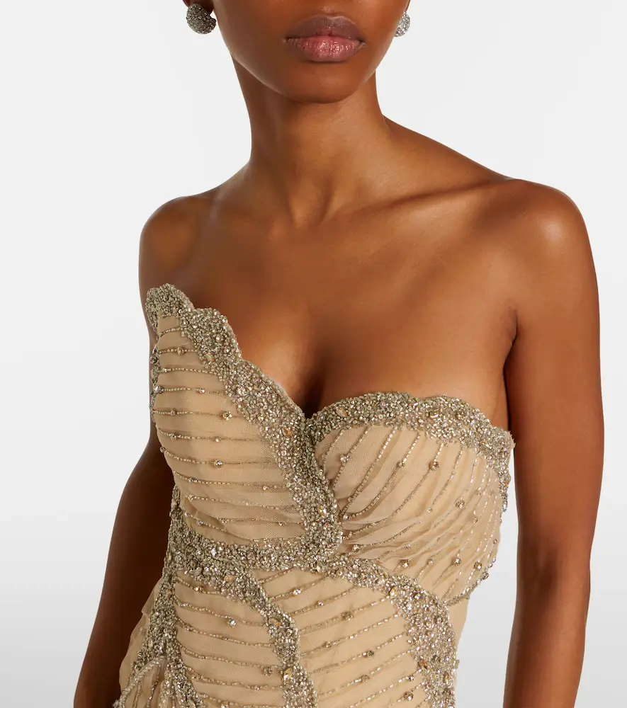 Costarellos Sylvie embellished georgette cocktail dress | Thumbnail 2 Costarellos Sylvie embellished georgette cocktail dress | Thumbnail 2