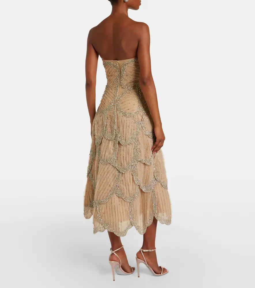Costarellos Sylvie embellished georgette cocktail dress | Thumbnail 4 Costarellos Sylvie embellished georgette cocktail dress | Thumbnail 4