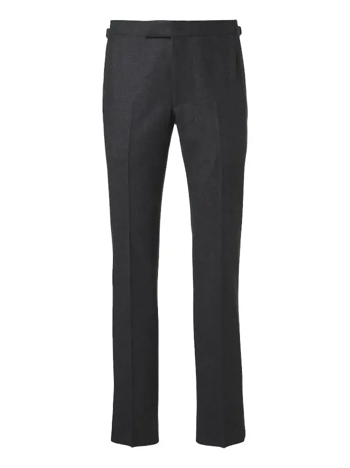 Thom Sweeney Wool flannel slim pants