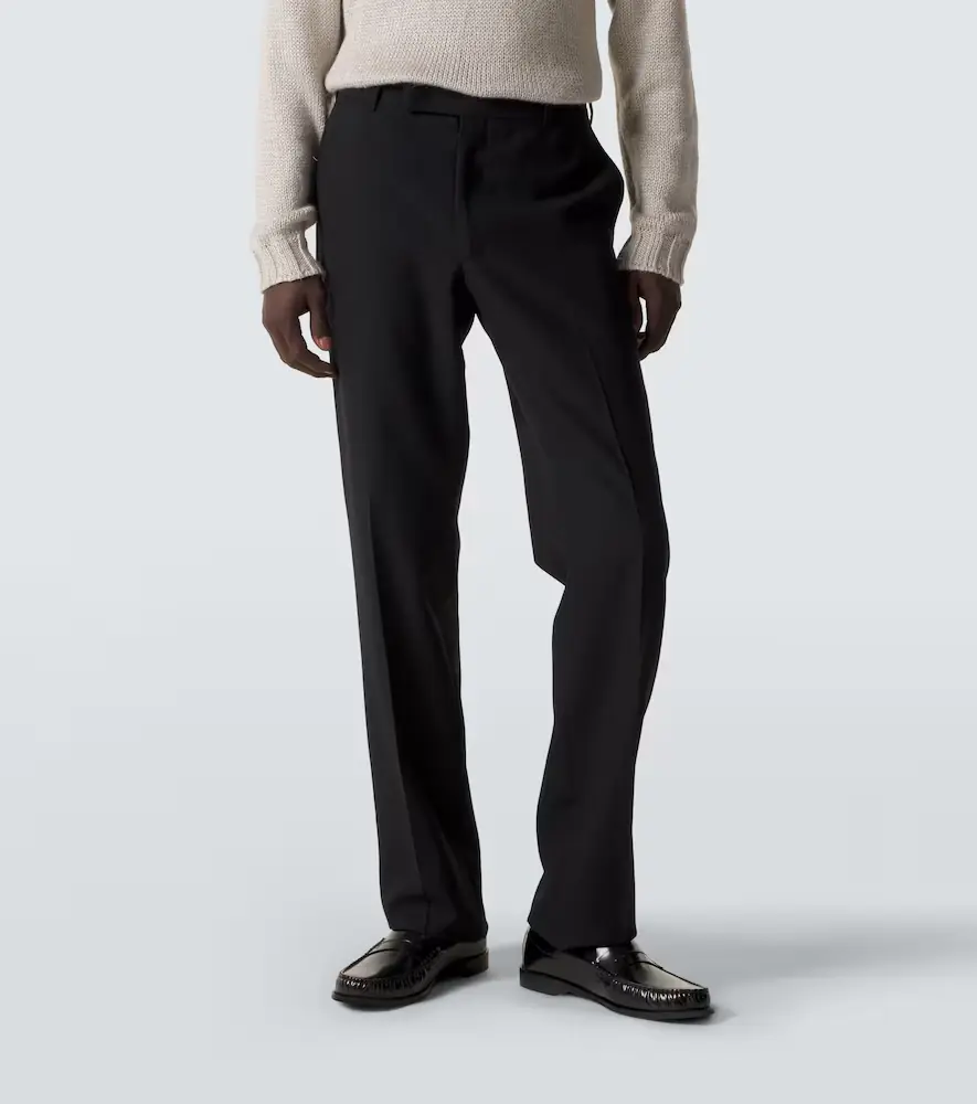 Thom Sweeney Wool straight pants | Thumbnail 3 Thom Sweeney Wool straight pants | Thumbnail 3