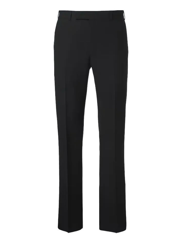 Wool straight pants