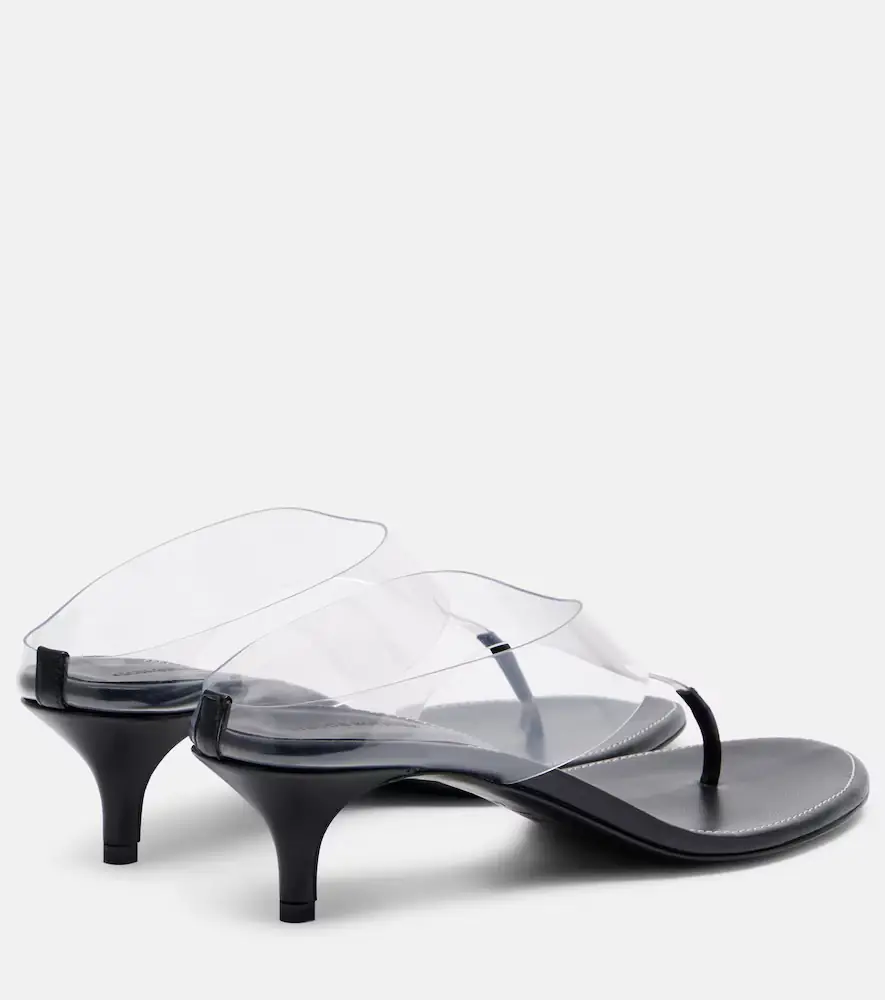 Magda Butrym Leather and PVC thong sandals | Thumbnail 2