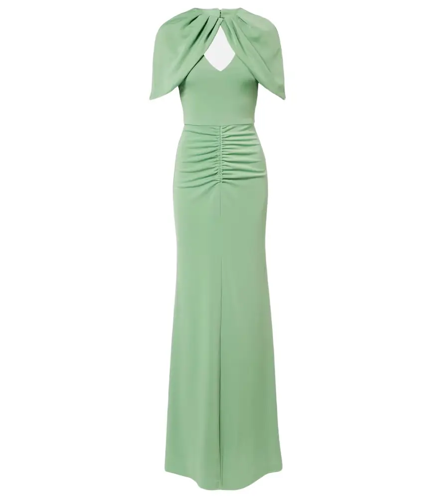 Rebecca Vallance Isla caped ruched gown | Image 1 Rebecca Vallance Isla caped ruched gown | Image 1