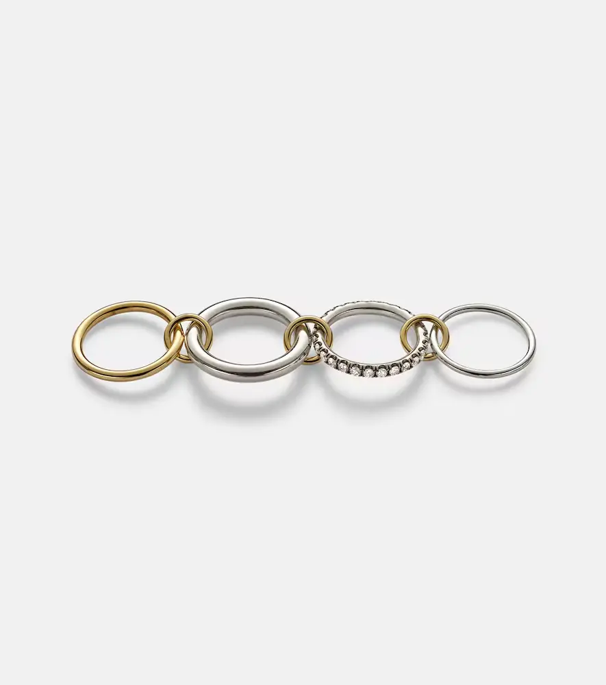 Spinelli Kilcollin Janssen SG 18kt gold and sterling silver ring with diamonds | Thumbnail 4 Spinelli Kilcollin Janssen SG 18kt gold and sterling silver ring with diamonds | Thumbnail 4
