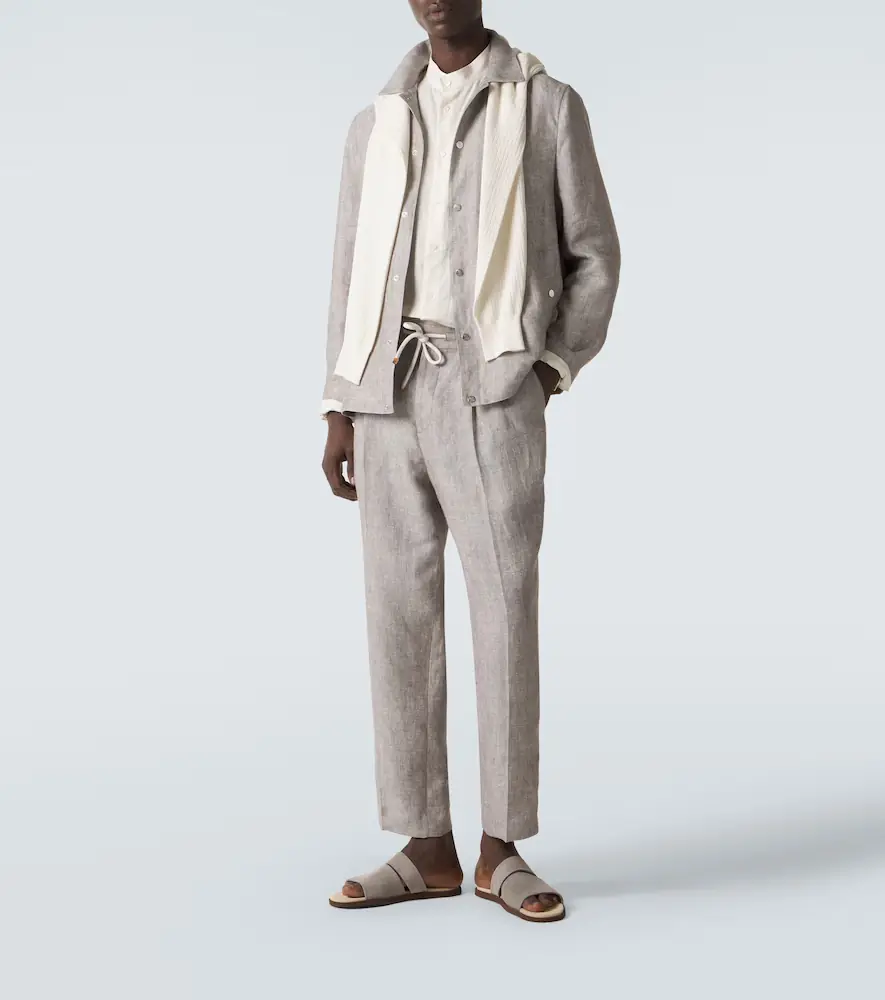 Brunello Cucinelli Logo suede sandals | Thumbnail 7 Brunello Cucinelli Logo suede sandals | Thumbnail 7