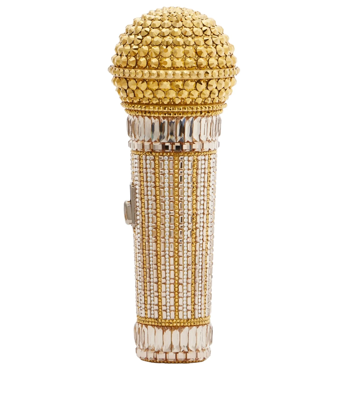 Microphone Small crystal-embellished clutch Microphone Small crystal-embellished clutch