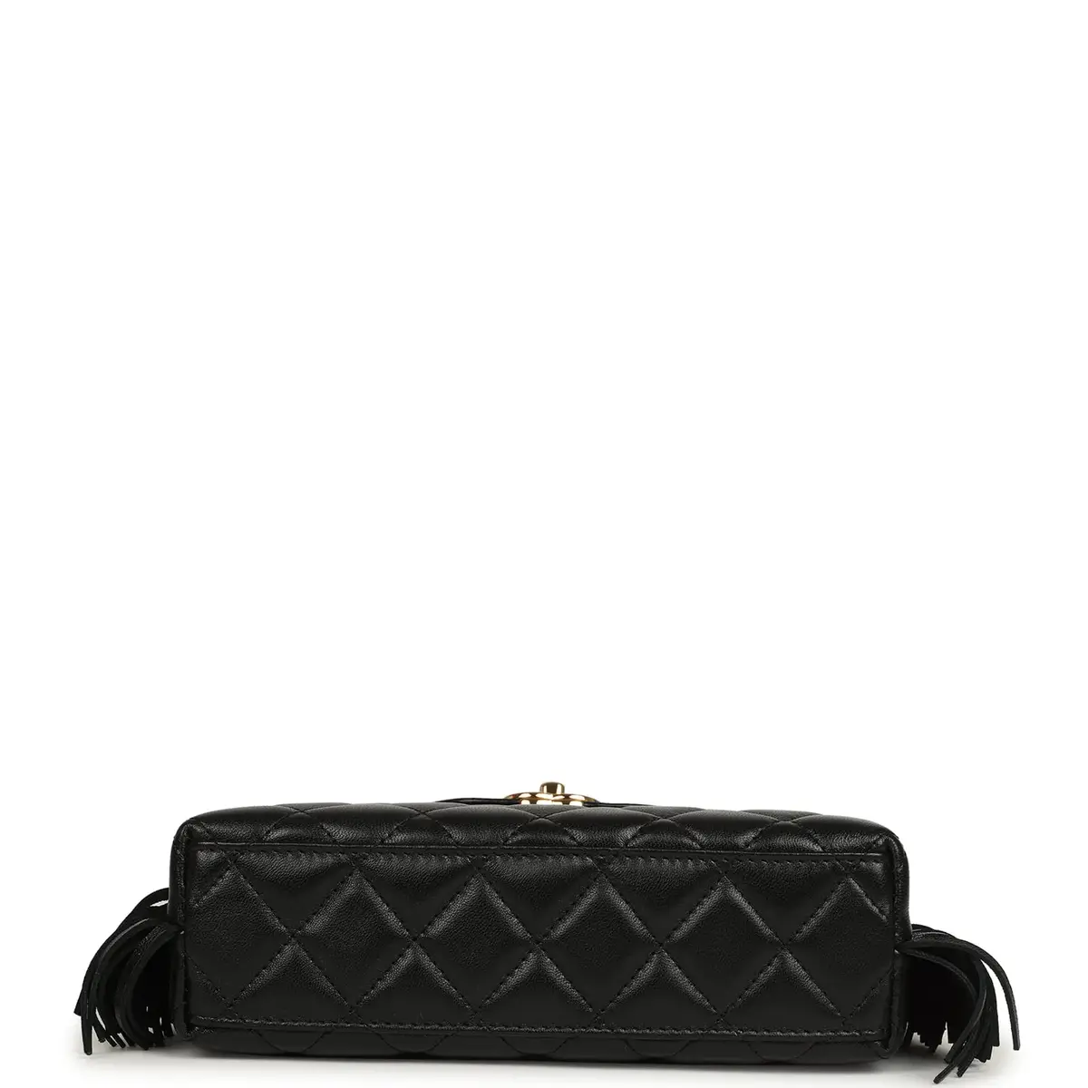 Chanel Chanel Small Fringe Kelly Black Lambskin Gold Hardware | Thumbnail 6 Chanel Chanel Small Fringe Kelly Black Lambskin Gold Hardware | Thumbnail 6