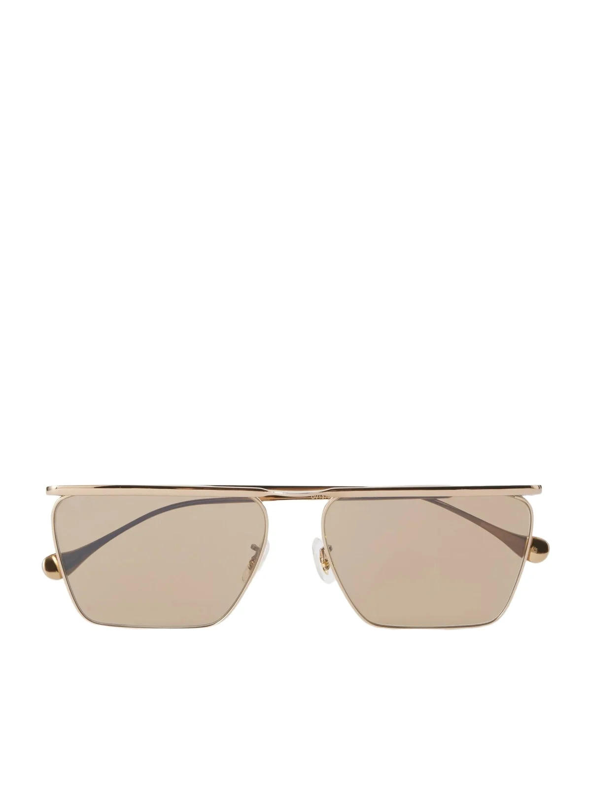 + Jil Sander Aviator-style Gold-toned Sunglasses + Jil Sander Aviator-style Gold-toned Sunglasses