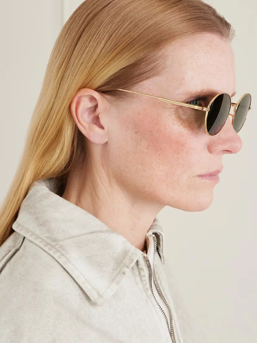 Oliver Peoples + Khaite 1994c Round-frame Metal Sunglasses | Thumbnail 5 Oliver Peoples + Khaite 1994c Round-frame Metal Sunglasses | Thumbnail 5