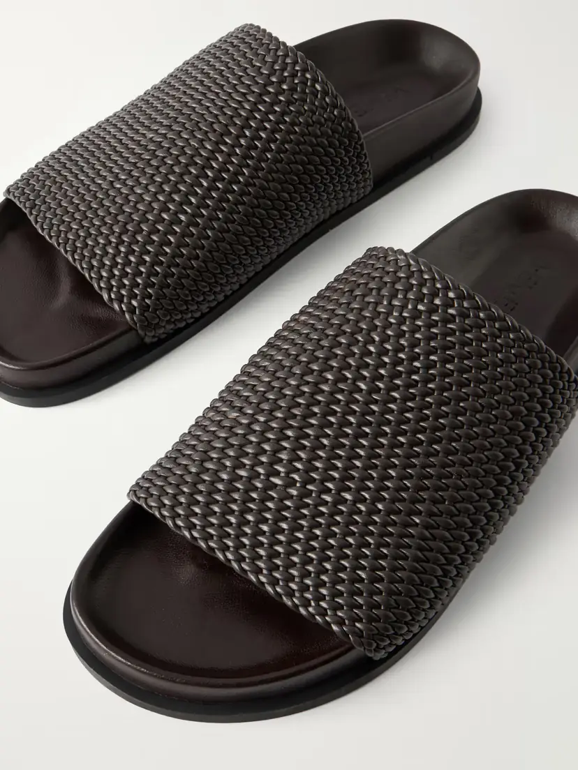A Emery Luca Woven Leather Slides | Thumbnail 5 A Emery Luca Woven Leather Slides | Thumbnail 5
