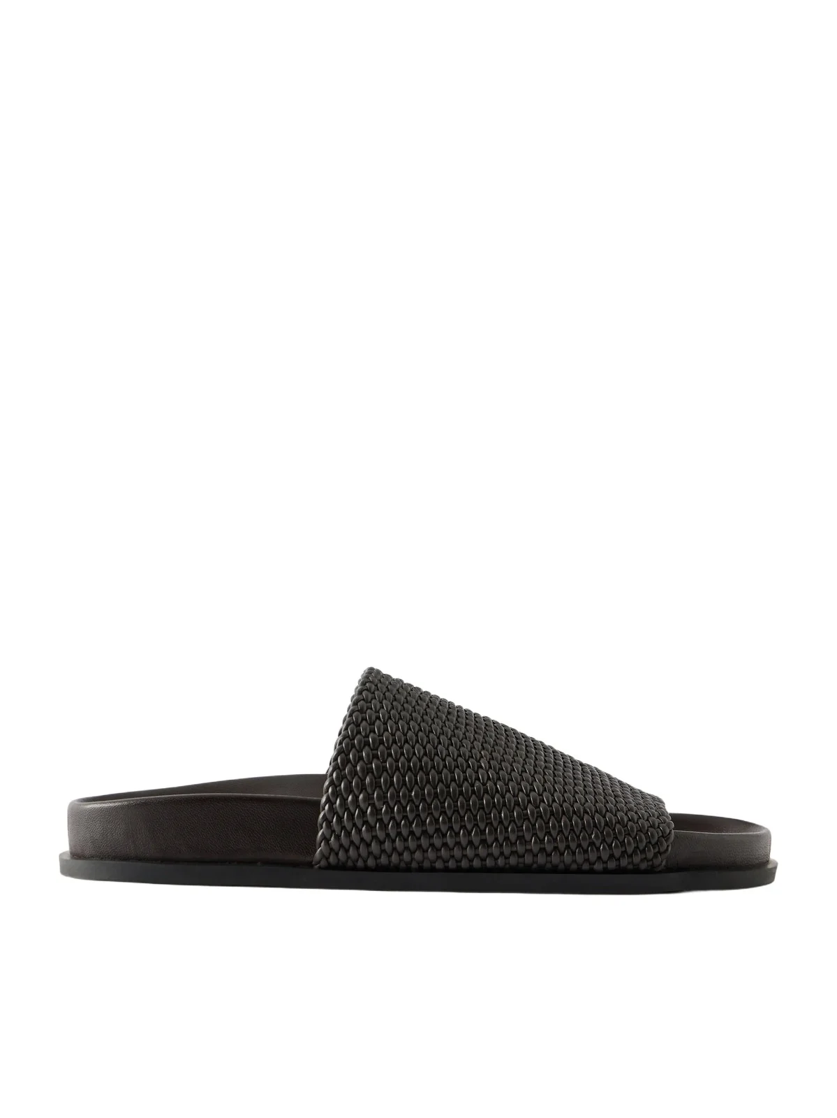 Luca Woven Leather Slides Luca Woven Leather Slides