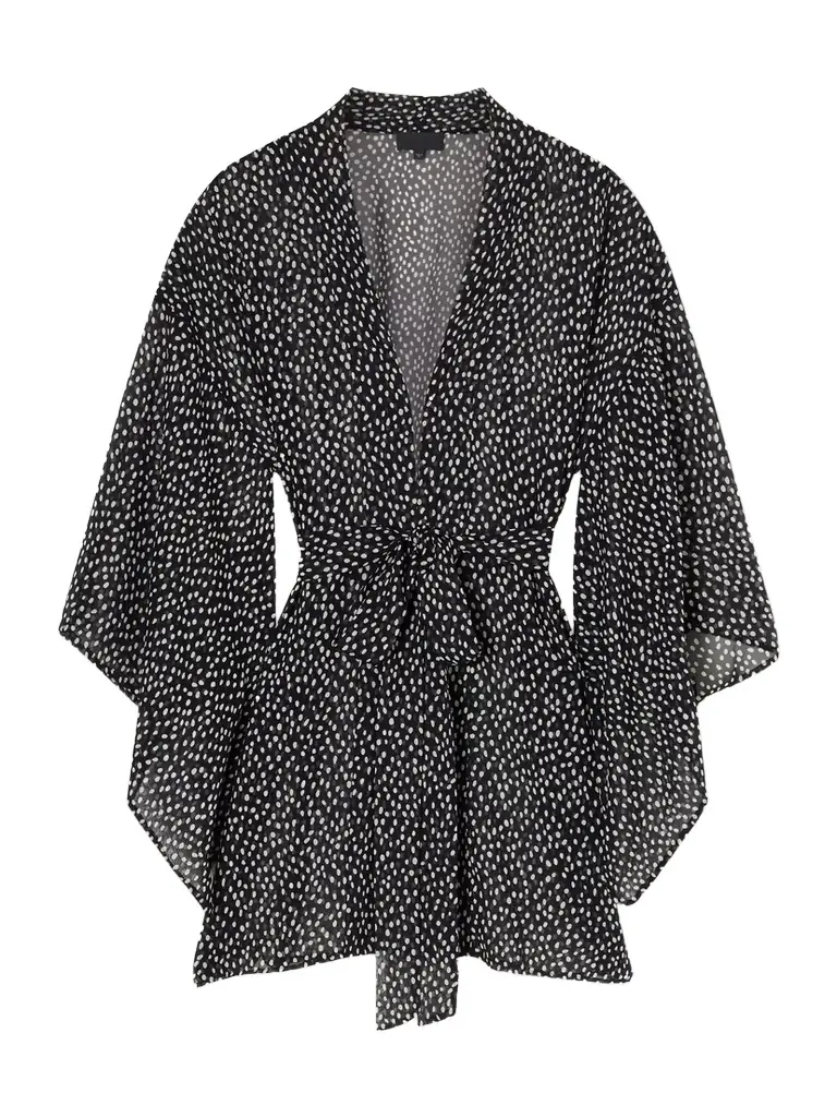 Nili Lotan Kima Printed Silk-chiffon Kimono Coverup | Image 1 Nili Lotan Kima Printed Silk-chiffon Kimono Coverup | Image 1