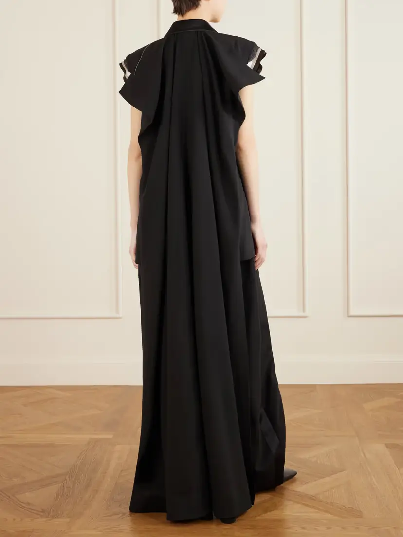 Sacai Wool Organza Vest | Thumbnail 3 Sacai Wool Organza Vest | Thumbnail 3