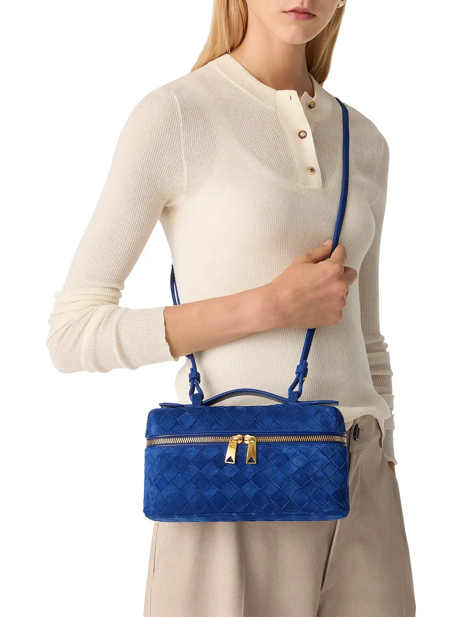 Bottega Veneta Suede Bang Bang Vanity Case | Thumbnail 5