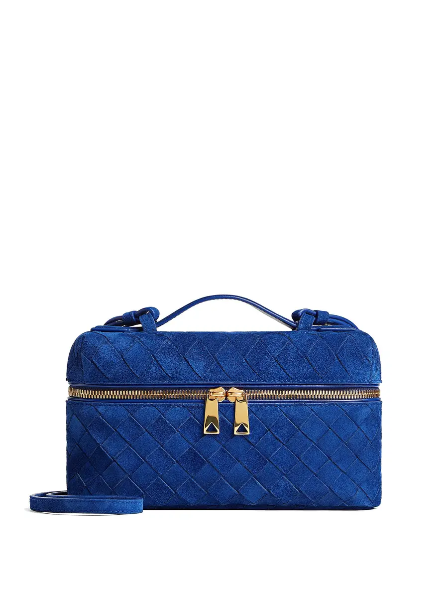 Bottega Veneta Suede Bang Bang Vanity Case | Image 1 Bottega Veneta Suede Bang Bang Vanity Case | Image 1
