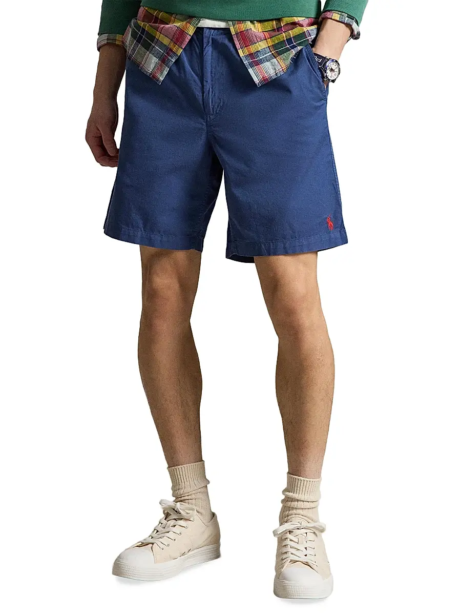 Polo Ralph Lauren Men's Logo Featherweight Cotton Twill Shorts | Thumbnail 3 Polo Ralph Lauren Men's Logo Featherweight Cotton Twill Shorts | Thumbnail 3