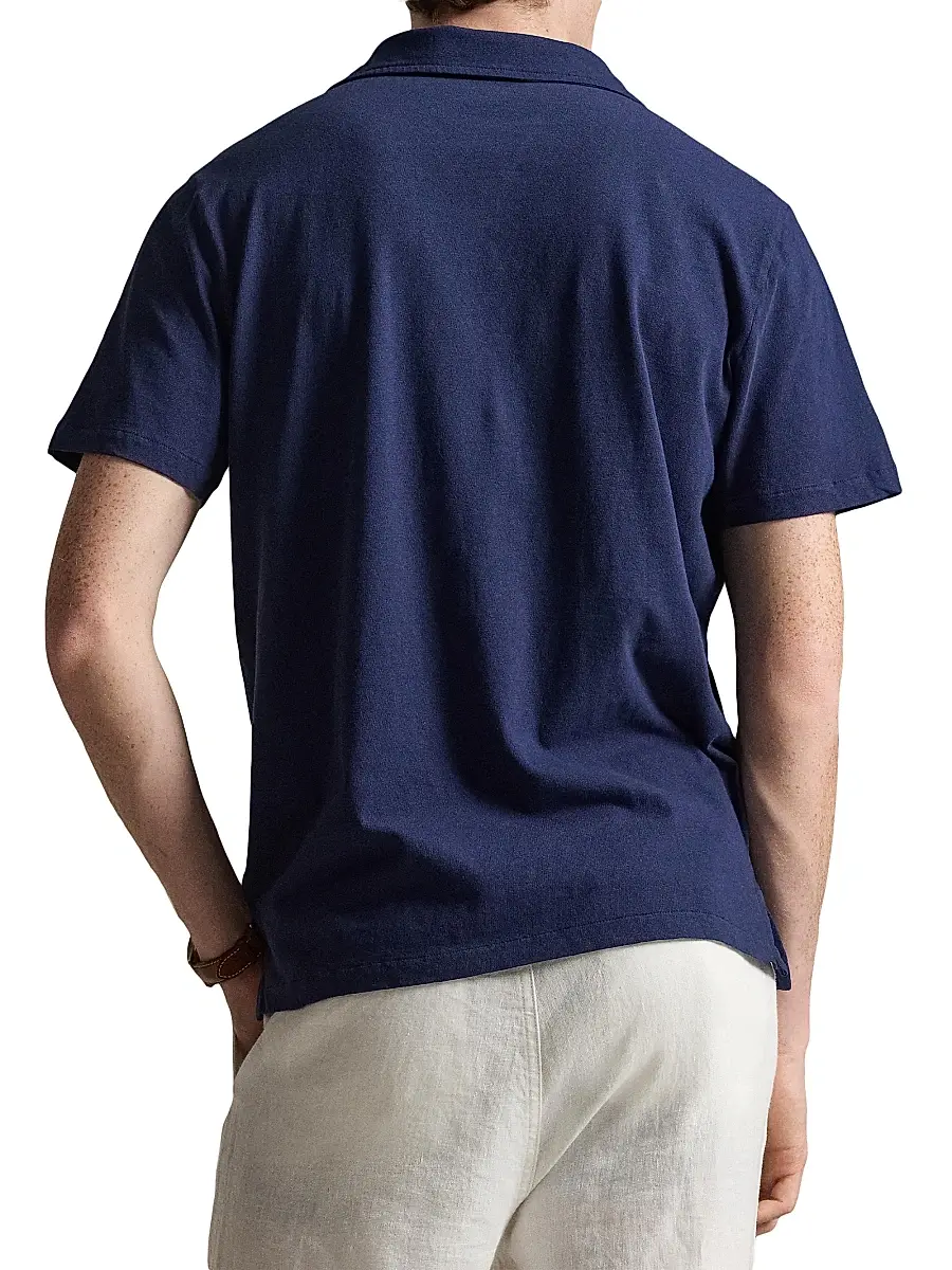 Polo Ralph Lauren Men's Logo Cotton-Linen Jersey Polo Shirt | Thumbnail 4