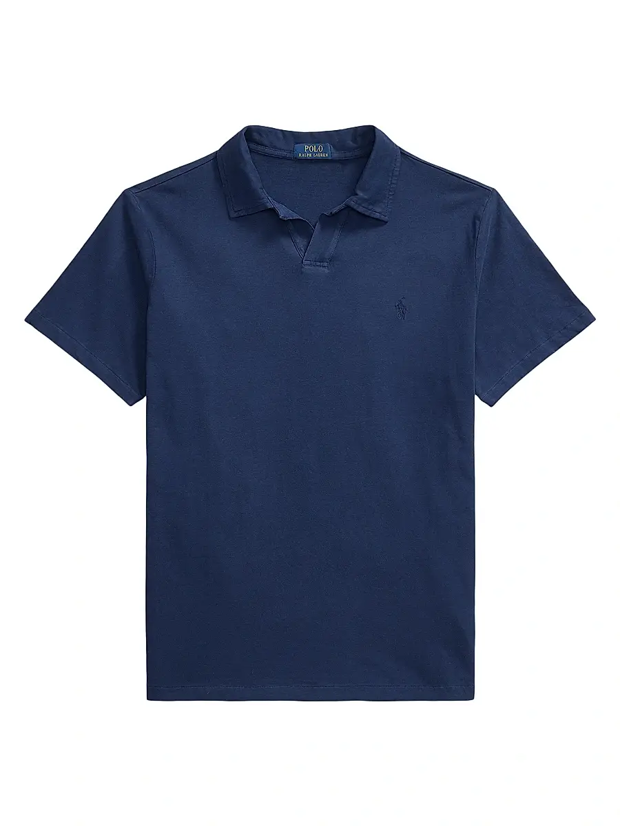 Polo Ralph Lauren Men's Logo Cotton-Linen Jersey Polo Shirt
