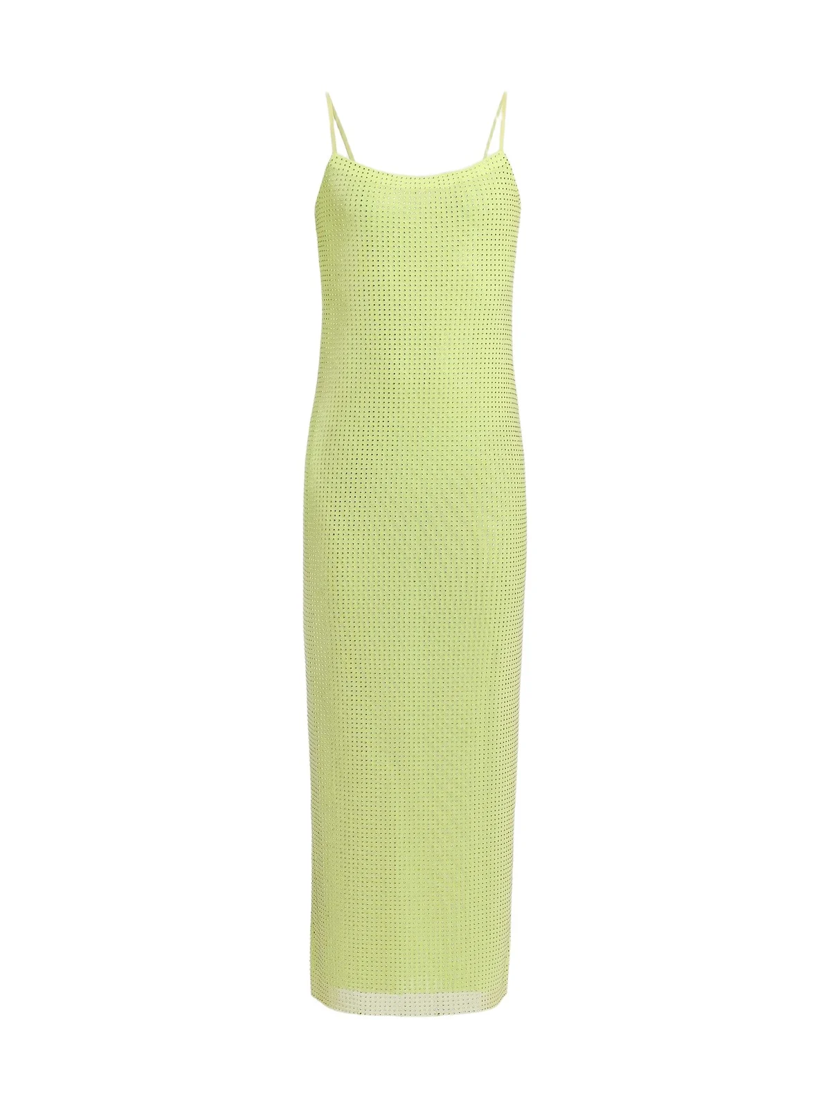 AREA Women's Embellished Mesh Scoopneck Maxi Dress