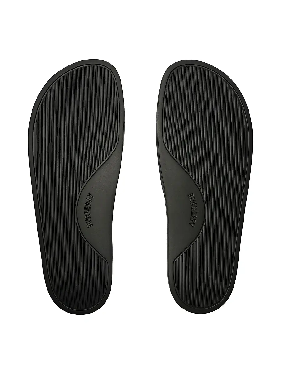 Burberry Men's Furley Check Slides | Thumbnail 5 Burberry Men's Furley Check Slides | Thumbnail 5