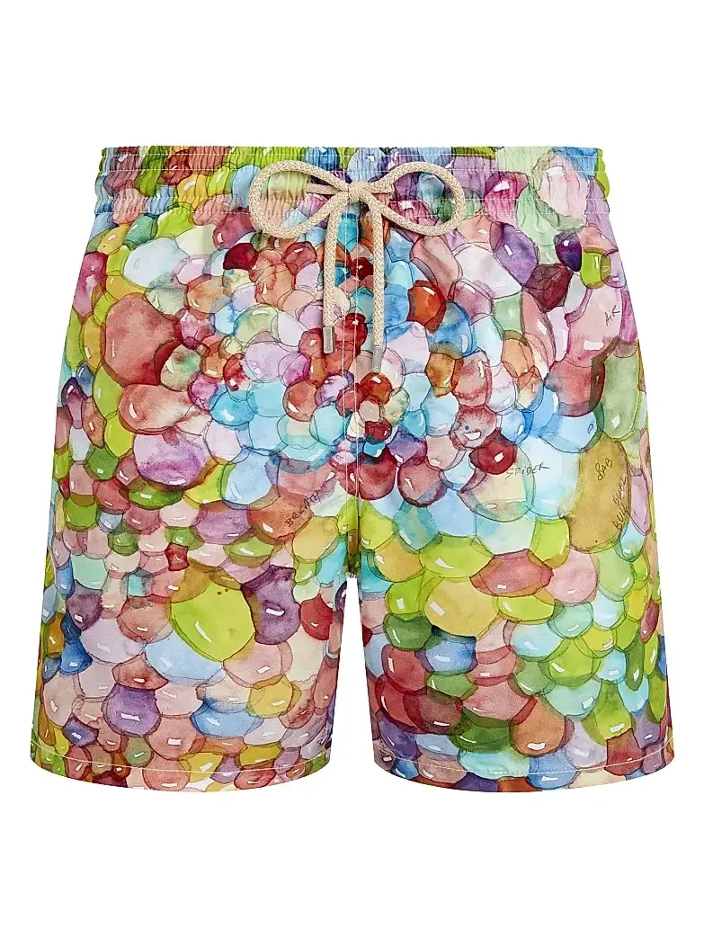 Vilebrequin Men's Multicolor Bubble Print Swim Shorts