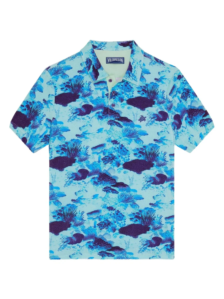 Men's Coral Reef Terry Polo Shirt Men's Coral Reef Terry Polo Shirt