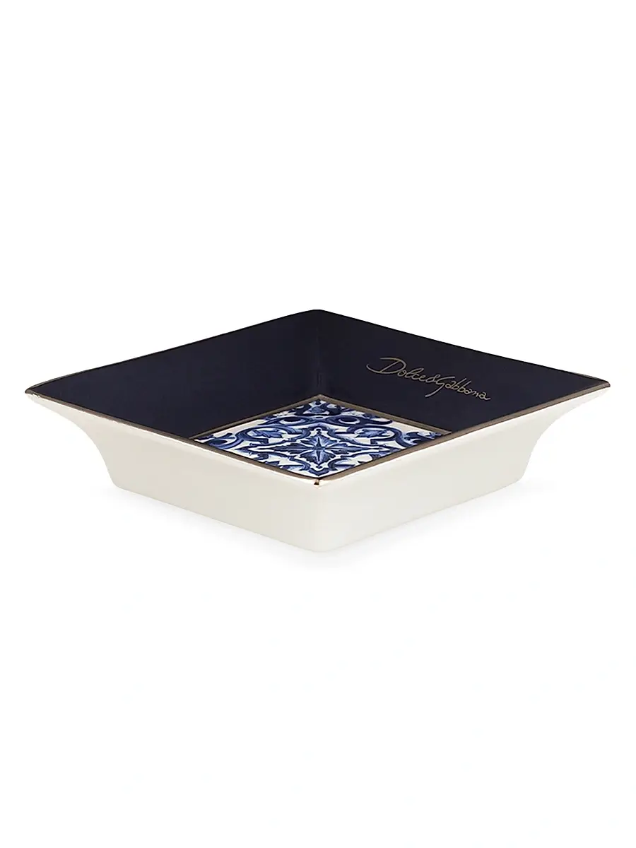 Dolce & Gabbana Blue Mediterraneo Blue Mediterraneo Square Trinket Dish | Thumbnail 2 Dolce & Gabbana Blue Mediterraneo Blue Mediterraneo Square Trinket Dish | Thumbnail 2