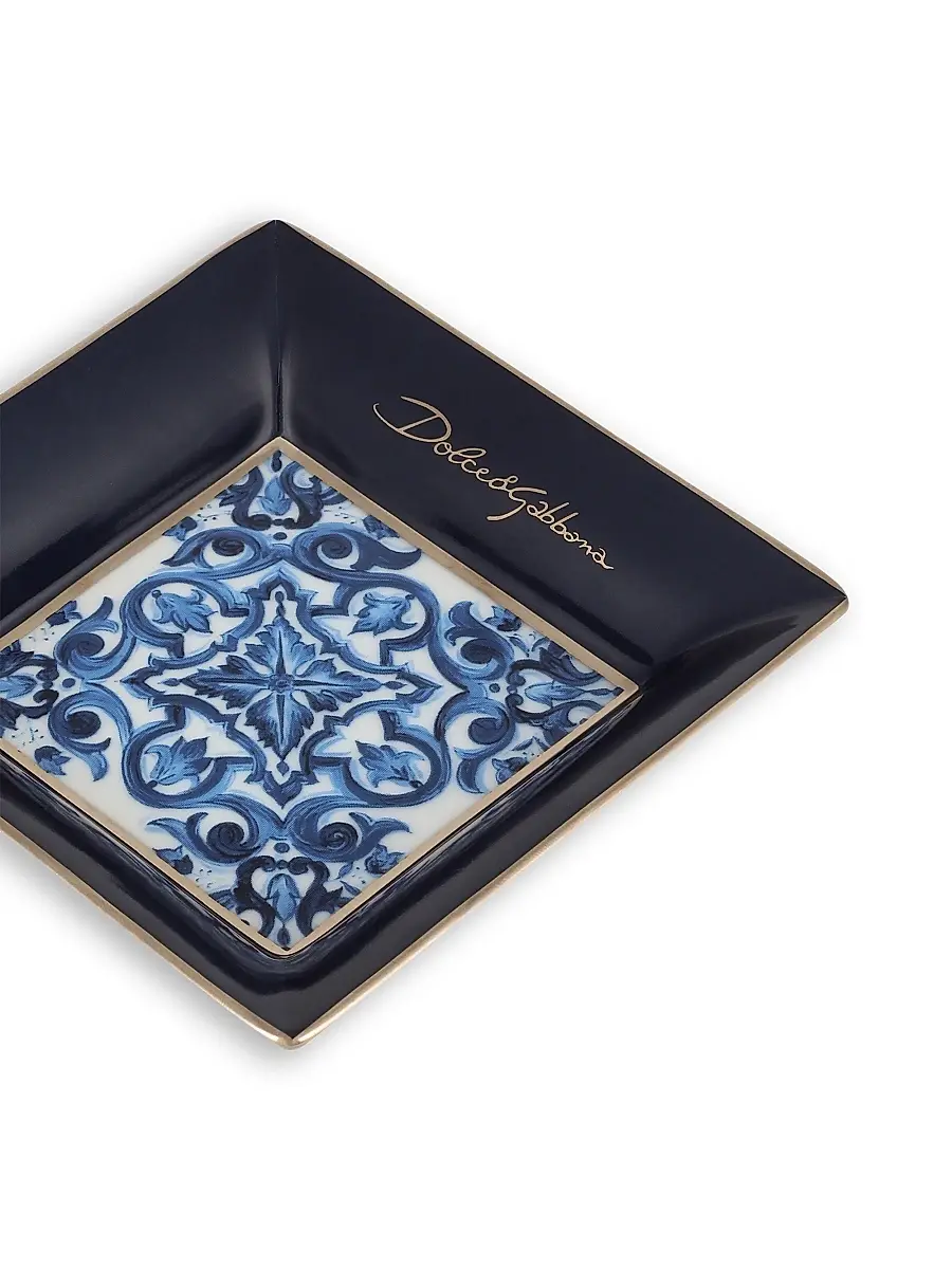 Dolce & Gabbana Blue Mediterraneo Blue Mediterraneo Square Trinket Dish | Thumbnail 3 Dolce & Gabbana Blue Mediterraneo Blue Mediterraneo Square Trinket Dish | Thumbnail 3