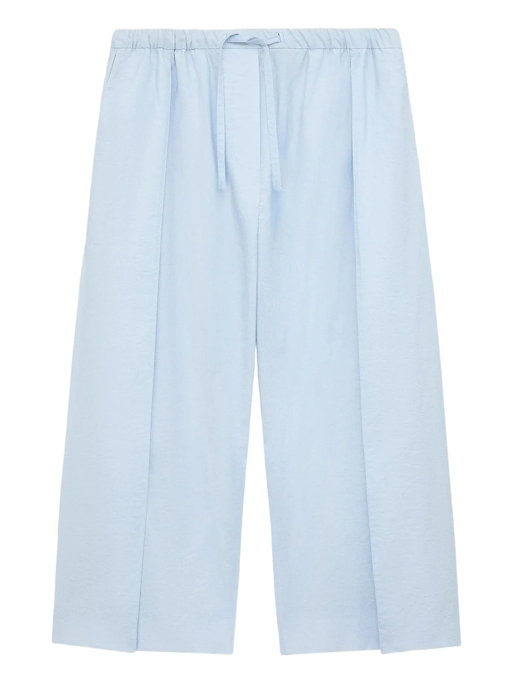 Women's x Paula's Ibiza Cotton-Blend Creased Crop Trousers Women's x Paula's Ibiza Cotton-Blend Creased Crop Trousers