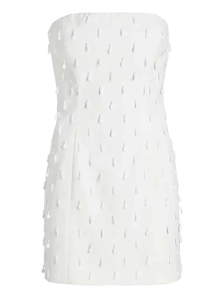 Women's Isabel Embellished Strapless Crepe Minidress Women's Isabel Embellished Strapless Crepe Minidress