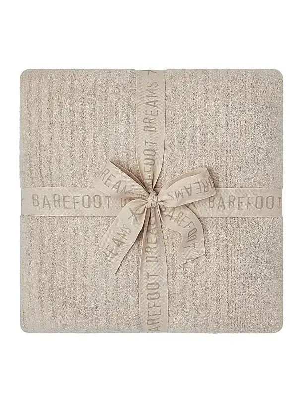 Barefoot Dreams CozyChic Lite Rib-Knit Throw Blanket