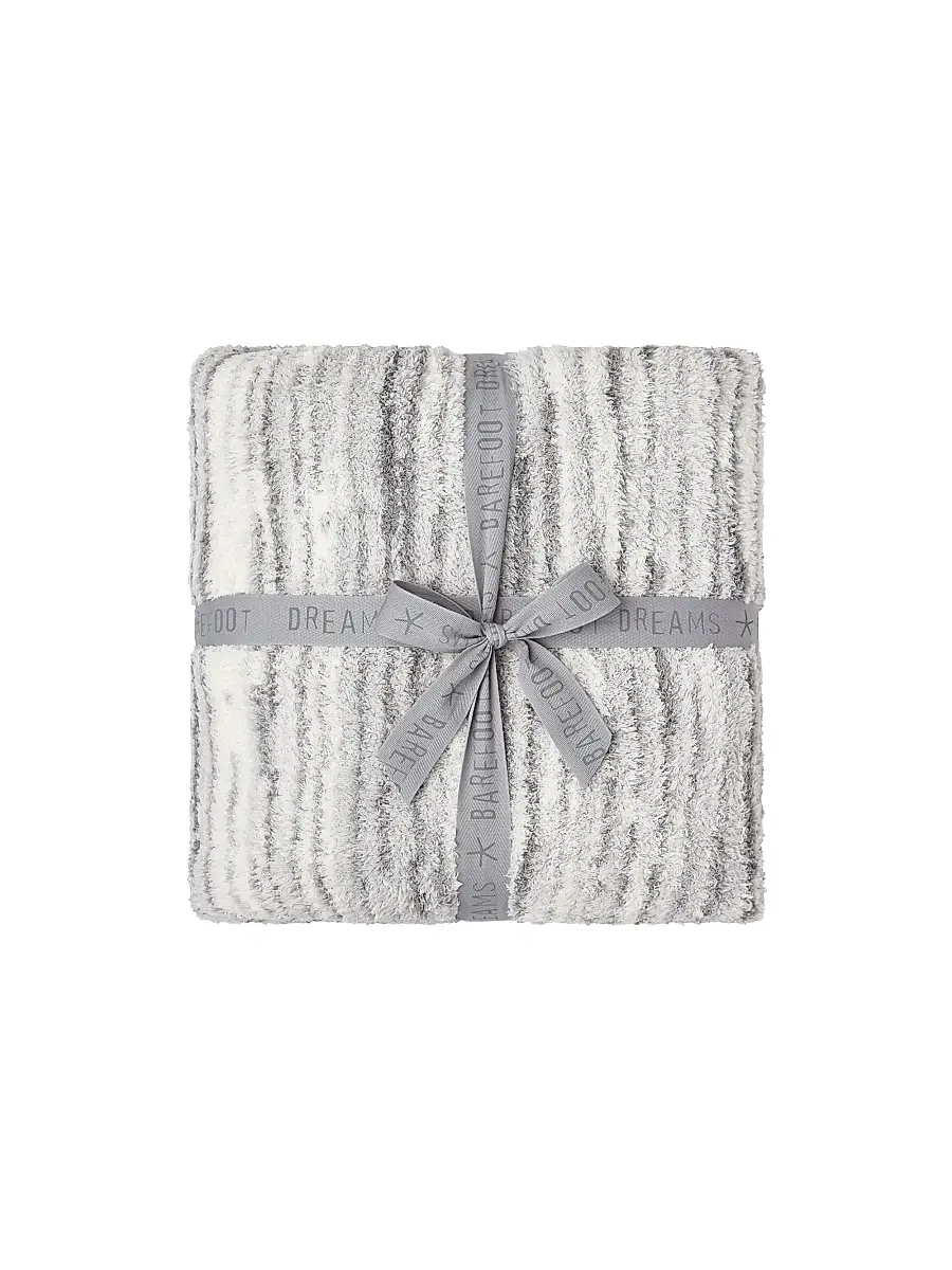Barefoot Dreams CozyChic Space-Dye Border Throw Blanket | Thumbnail 5