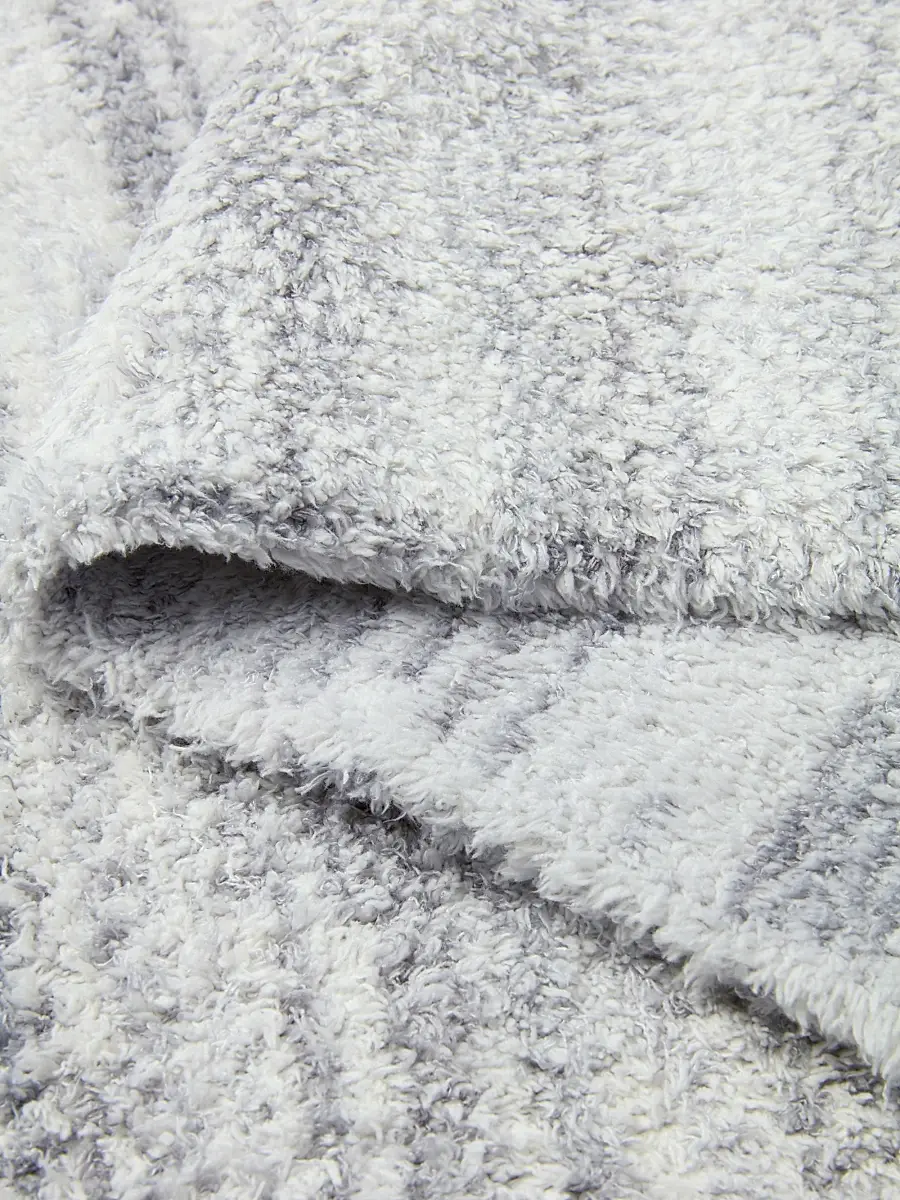 Barefoot Dreams CozyChic Space-Dye Border Throw Blanket | Thumbnail 8