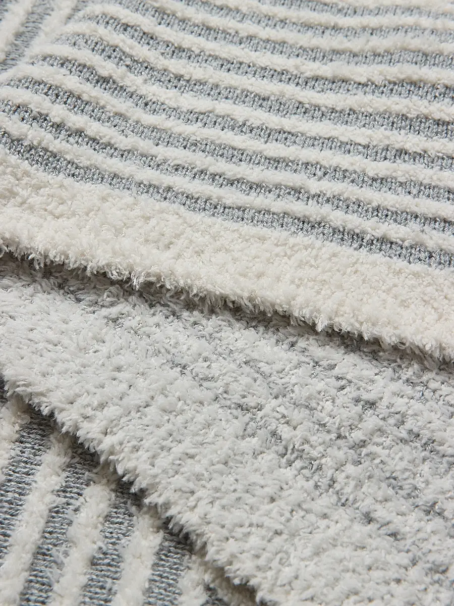 Barefoot Dreams CozyChic Mixed Striped Cotton-Blend Throw Blanket | Thumbnail 4