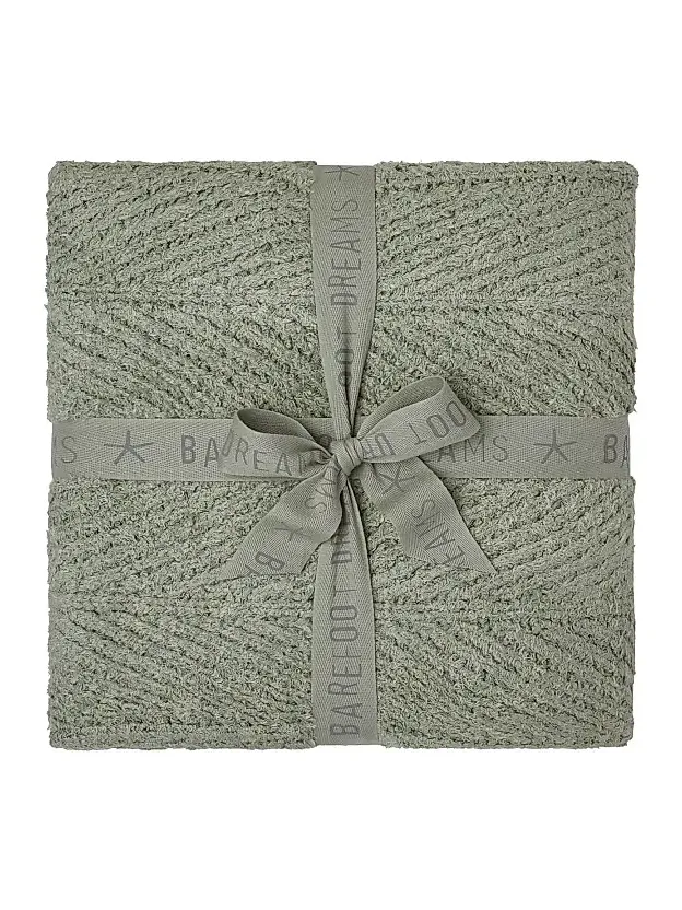 Barefoot Dreams CozyChic Shine Herringbone Blanket