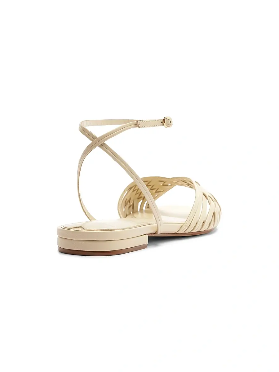 Alexandre Birman Women's Lilian Woven Leather Sandals | Thumbnail 3