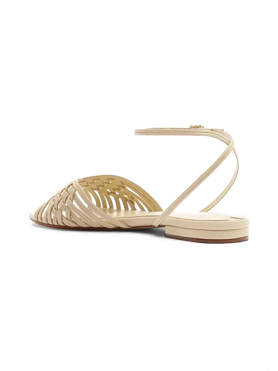 Alexandre Birman Women's Lilian Woven Leather Sandals | Thumbnail 6