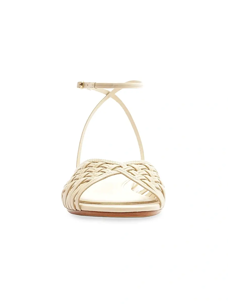 Alexandre Birman Women's Lilian Woven Leather Sandals | Thumbnail 7