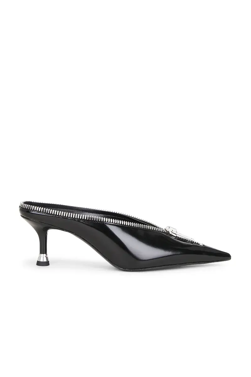 Alexander Wang Akila Zip Closed Toe Mule | Image 1 Alexander Wang Akila Zip Closed Toe Mule | Image 1