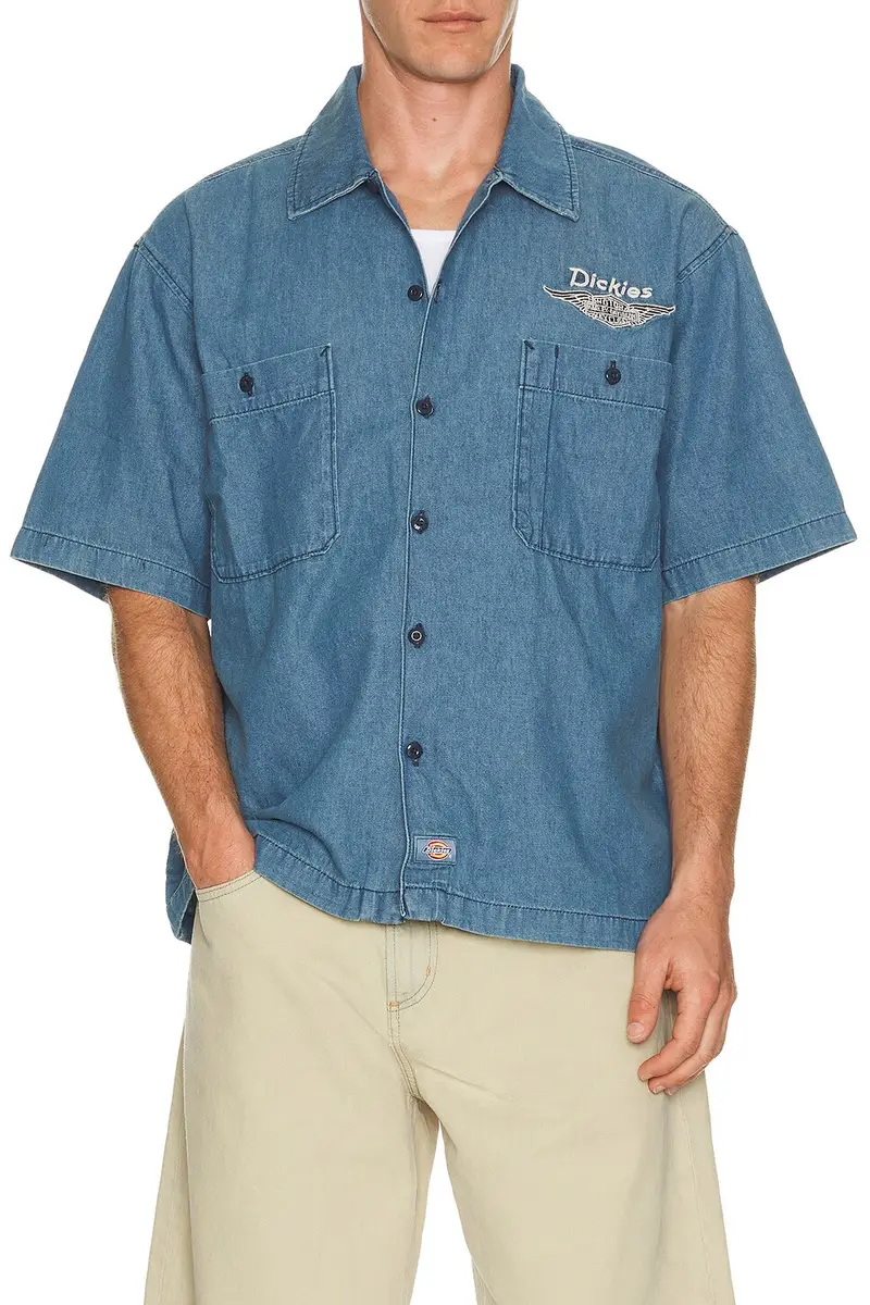 Dickies x Harley Davidson Short Sleeve Work Shirt | Thumbnail 2 Dickies x Harley Davidson Short Sleeve Work Shirt | Thumbnail 2