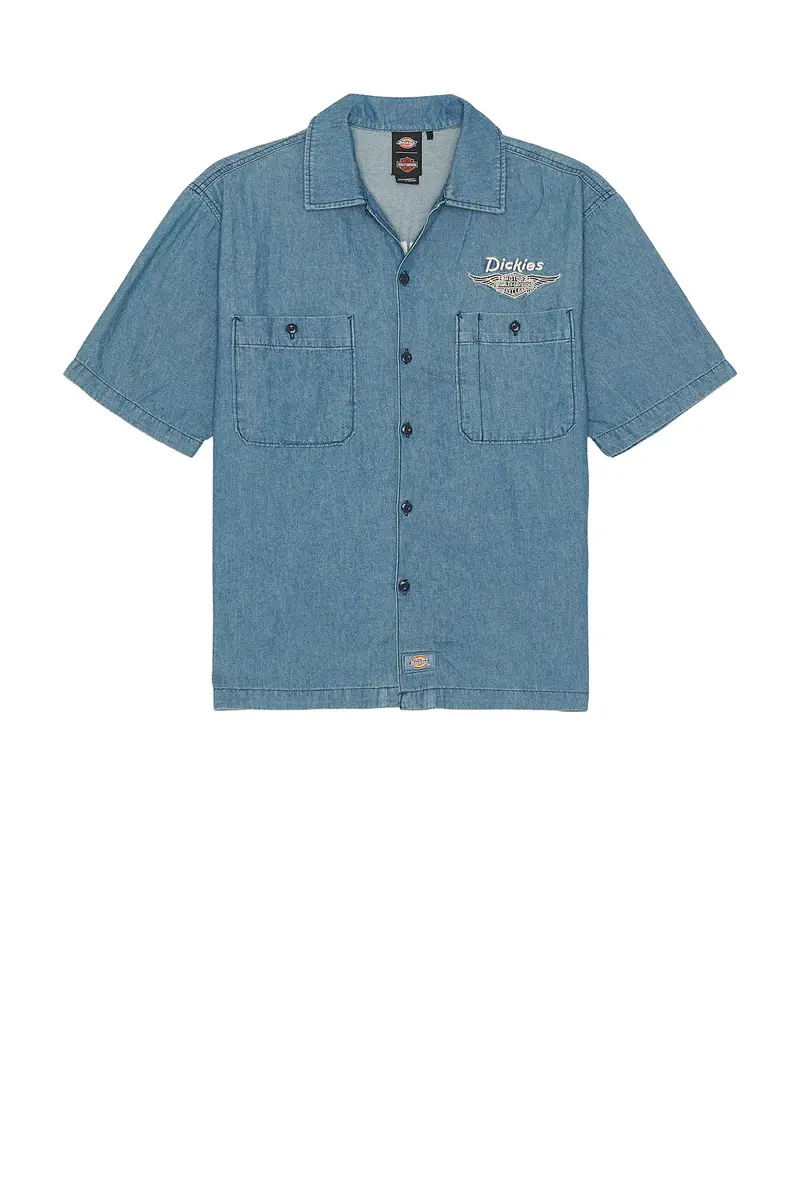 Dickies x Harley Davidson Short Sleeve Work Shirt | Thumbnail 4 Dickies x Harley Davidson Short Sleeve Work Shirt | Thumbnail 4