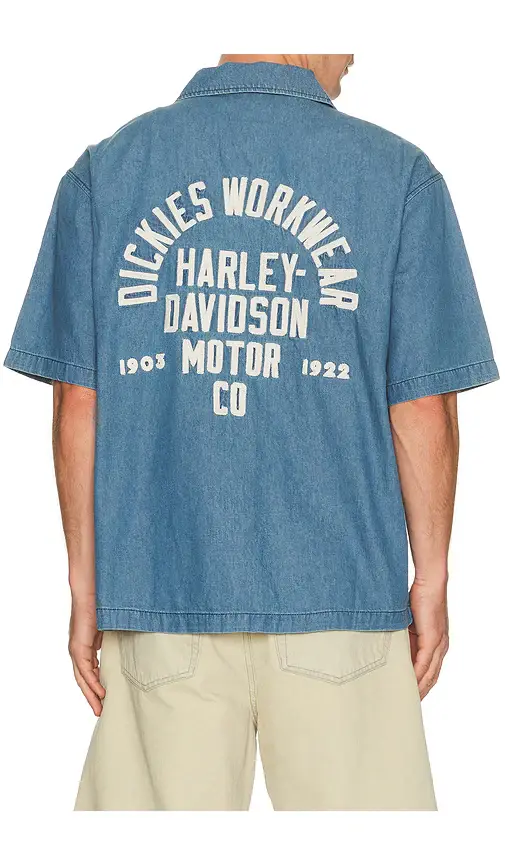 Dickies x Harley Davidson Short Sleeve Work Shirt | Thumbnail 6 Dickies x Harley Davidson Short Sleeve Work Shirt | Thumbnail 6
