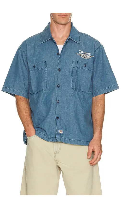 Dickies x Harley Davidson Short Sleeve Work Shirt | Thumbnail 7 Dickies x Harley Davidson Short Sleeve Work Shirt | Thumbnail 7