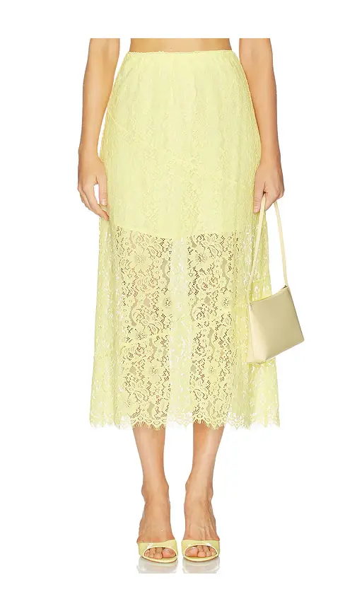 Cami NYC Effie Lace Midi Skirt | Image 1 Cami NYC Effie Lace Midi Skirt | Image 1