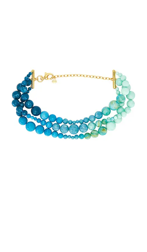 Lele Sadoughi Riviera Diana Triple Row Necklace | Image 1 Lele Sadoughi Riviera Diana Triple Row Necklace | Image 1