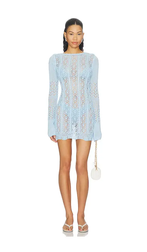 SNDYS Mattie Crochet Mini Dress